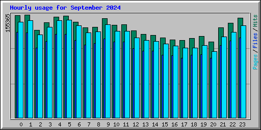 Hourly usage for September 2024